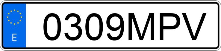 Numer rejestracyjny 0309MPV posiada HYUNDAI TUCSON