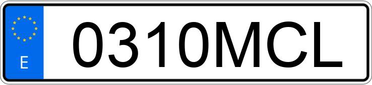 Numer rejestracyjny 0310MCL posiada VOLKSWAGEN CRAFTER