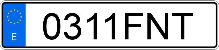 Numer rejestracyjny 0311FNT posiada BMW SERIE 5