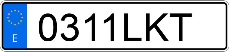 Numer rejestracyjny 0311LKT posiada OPEL ASTRA