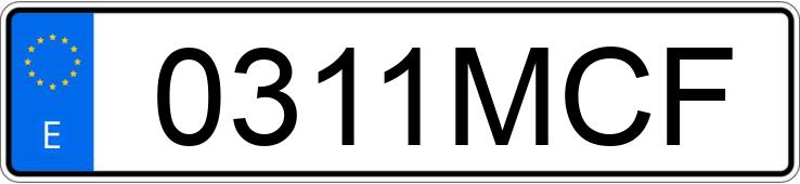 Numer rejestracyjny 0311MCF posiada TOYOTA C-HR