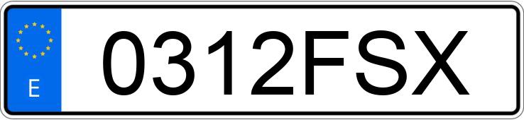 Numer rejestracyjny 0312FSX posiada VOLVO FE