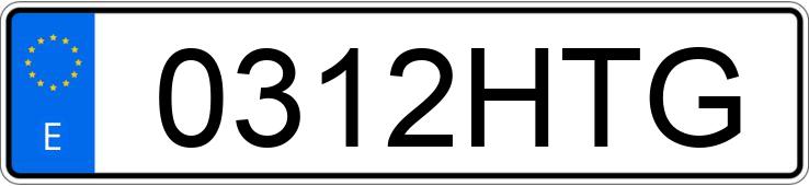 Numer rejestracyjny 0312HTG posiada RENAULT CLIO