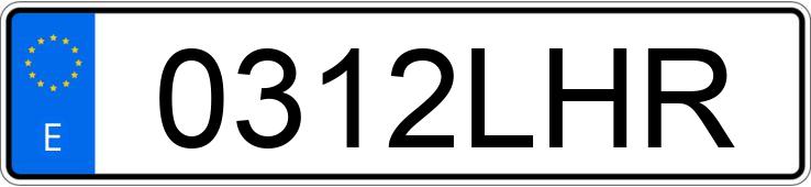Numer rejestracyjny 0312LHR posiada UM RENEGADE