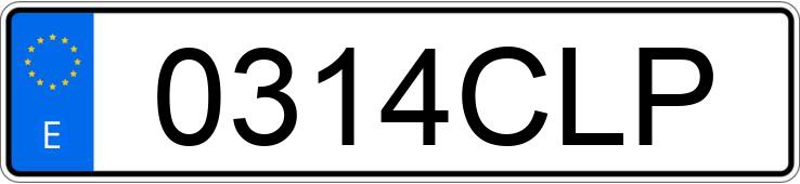 Numer rejestracyjny 0314CLP posiada OPEL MERIVA Numer rejestracyjny 0314CLP posiada OPEL MERIVA