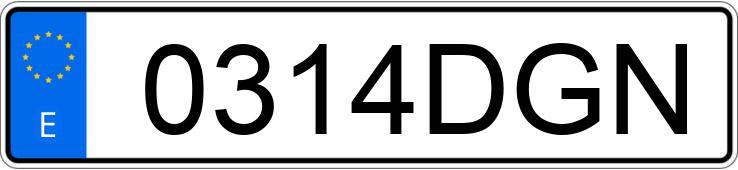 Numer rejestracyjny 0314DGN posiada CITROEN C3