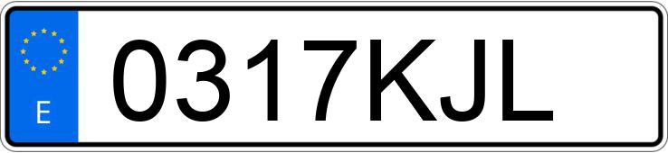 Numer rejestracyjny 0317KJL posiada FORD FIESTA