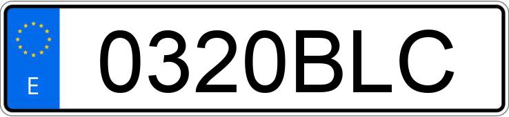 Numer rejestracyjny 0320BLC posiada YAMAHA XT 600