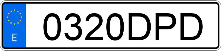 Numer rejestracyjny 0320DPD posiada AUDI A4