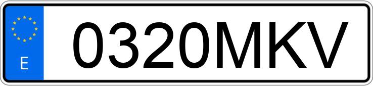 Numer rejestracyjny 0320MKV posiada FORD FOCUS