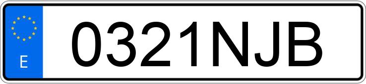 Numer rejestracyjny 0321NJB posiada JEEP AVENGER