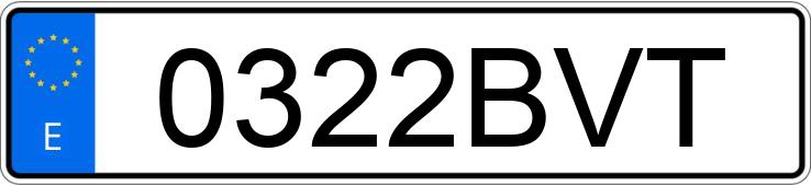 Numer rejestracyjny 0322BVT posiada FORD FOCUS