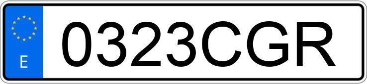 Numer rejestracyjny 0323CGR posiada PEUGEOT 206 Numer rejestracyjny 0323CGR posiada PEUGEOT 206