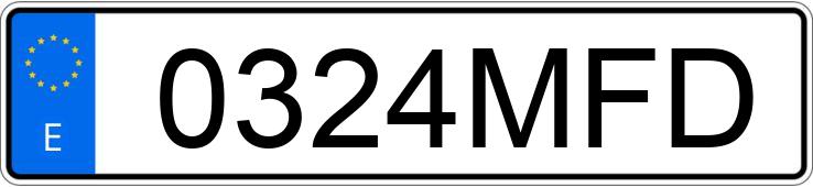 Numer rejestracyjny 0324MFD posiada MAZDA CX-5