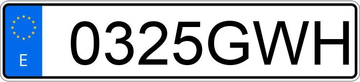 Numer rejestracyjny 0325GWH posiada SEAT IBIZA