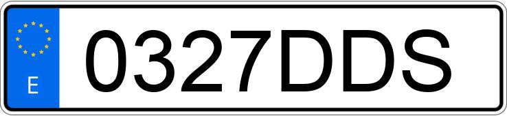 Numer rejestracyjny 0327DDS posiada SEAT IBIZA Numer rejestracyjny 0327DDS posiada SEAT IBIZA