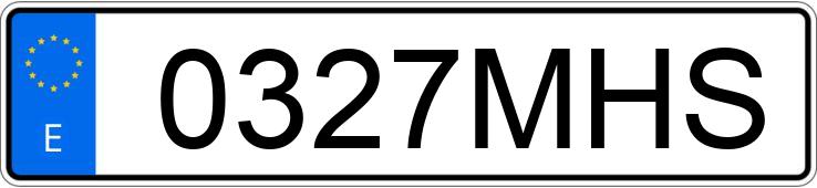 Numer rejestracyjny 0327MHS posiada AUDI S3 SPORTBACK