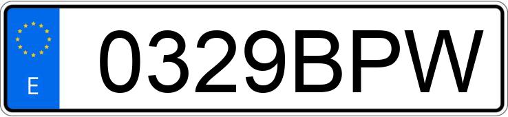 Numer rejestracyjny 0329BPW posiada TOYOTA MR2