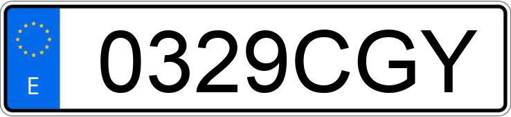 Numer rejestracyjny 0329CGY posiada SEAT IBIZA Numer rejestracyjny 0329CGY posiada SEAT IBIZA
