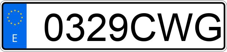 Numer rejestracyjny 0329CWG posiada CITROEN XSARA Numer rejestracyjny 0329CWG posiada CITROEN XSARA
