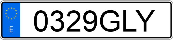 Numer rejestracyjny 0329GLY posiada PEUGEOT 407