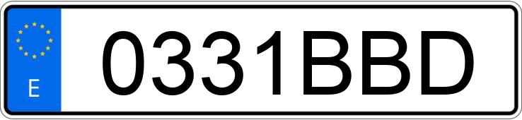 Numer rejestracyjny 0331BBD posiada AUDI 80