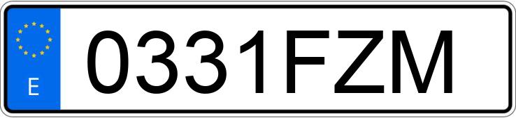 Numer rejestracyjny 0331FZM posiada PEUGEOT 207