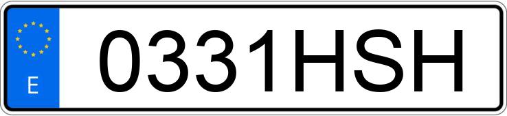 Numer rejestracyjny 0331HSH posiada FORD FIESTA