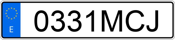 Numer rejestracyjny 0331MCJ posiada PORSCHE 911