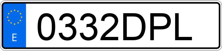 Numer rejestracyjny 0332DPL posiada VOLKSWAGEN GOLF Numer rejestracyjny 0332DPL posiada VOLKSWAGEN GOLF