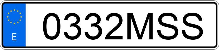 Registreringsnumret 0332MSS har PEUGEOT 2008