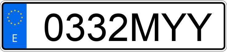 Numer rejestracyjny 0332MYY posiada MERCEDES GLE (166-292)