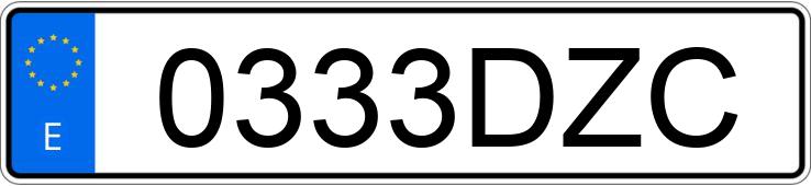 Numer rejestracyjny 0333DZC posiada CHEVROLET-GM SUBURBAN