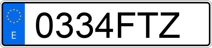 Numer rejestracyjny 0334FTZ posiada FORD FOCUS Numer rejestracyjny 0334FTZ posiada FORD FOCUS