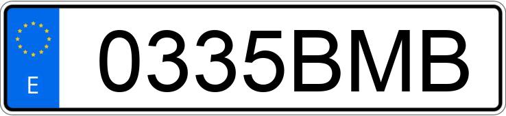 Numer rejestracyjny 0335BMB posiada HONDA XR 650