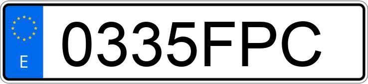 Numer rejestracyjny 0335FPC posiada SEAT LEON