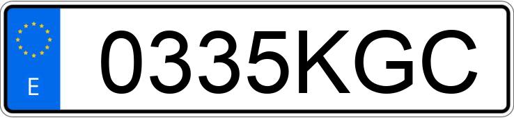 Numer rejestracyjny 0335KGC posiada RENAULT MASTER