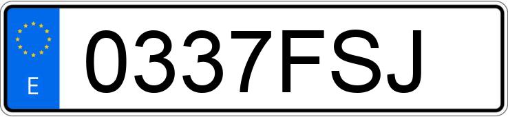 Numer rejestracyjny 0337FSJ posiada SEAT ALTEA