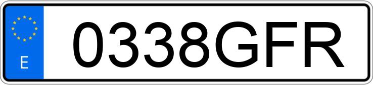 Numer rejestracyjny 0338GFR posiada VOLKSWAGEN TOUAREG