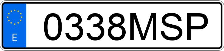 Numer rejestracyjny 0338MSP posiada LANCIA DELTA