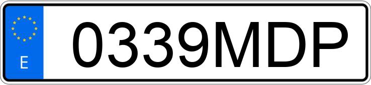 Numer rejestracyjny 0339MDP posiada PEUGEOT 308