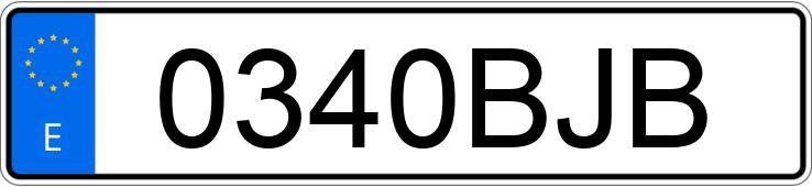 Numer rejestracyjny 0340BJB posiada PEUGEOT 306