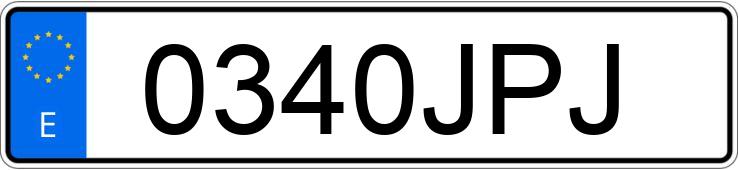 Numer rejestracyjny 0340JPJ posiada OPEL CORSA
