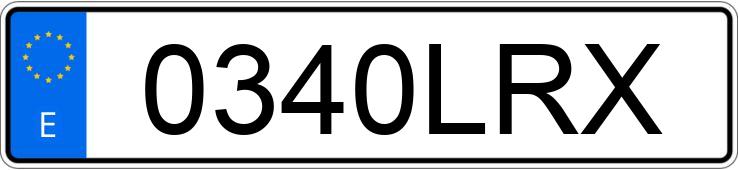 Numer rejestracyjny 0340LRX posiada SKODA FABIA