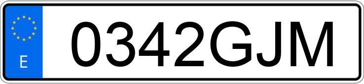 Numer rejestracyjny 0342GJM posiada SUZUKI GRAND VITARA Numer rejestracyjny 0342GJM posiada SUZUKI GRAND VITARA