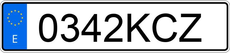 Numer rejestracyjny 0342KCZ posiada FIAT TIPO Numer rejestracyjny 0342KCZ posiada FIAT TIPO