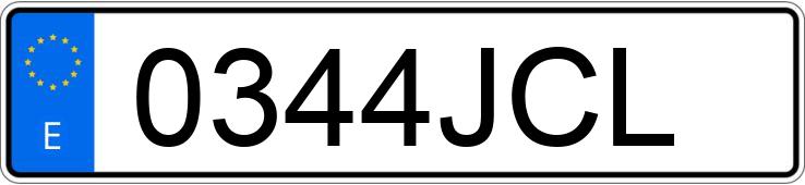 Numer rejestracyjny 0344JCL posiada AUDI A3 SPORTBACK