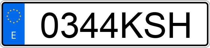 Numer rejestracyjny 0344KSH posiada BMW SERIE 3