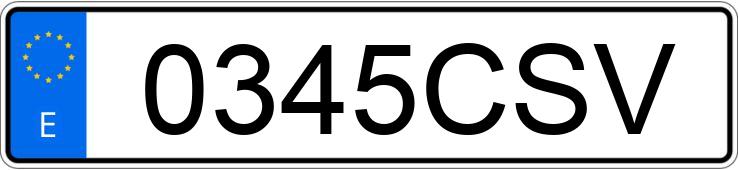 Numer rejestracyjny 0345CSV posiada RENAULT CLIO