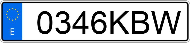 Numer rejestracyjny 0346KBW posiada DS DS4 CROSSBACK